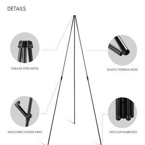 2/$15: Black Adjustable Easel Stand